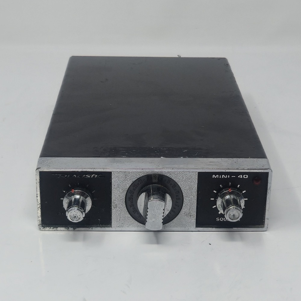 Realistic Mini-40 TRC-466 CB Radio 21-1526 40 Channel Mobile Transceiver Tested